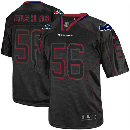 Men's Limited Brian Cushing Nike Jersey Lights Out Black - #56 NFL Houston Texans
